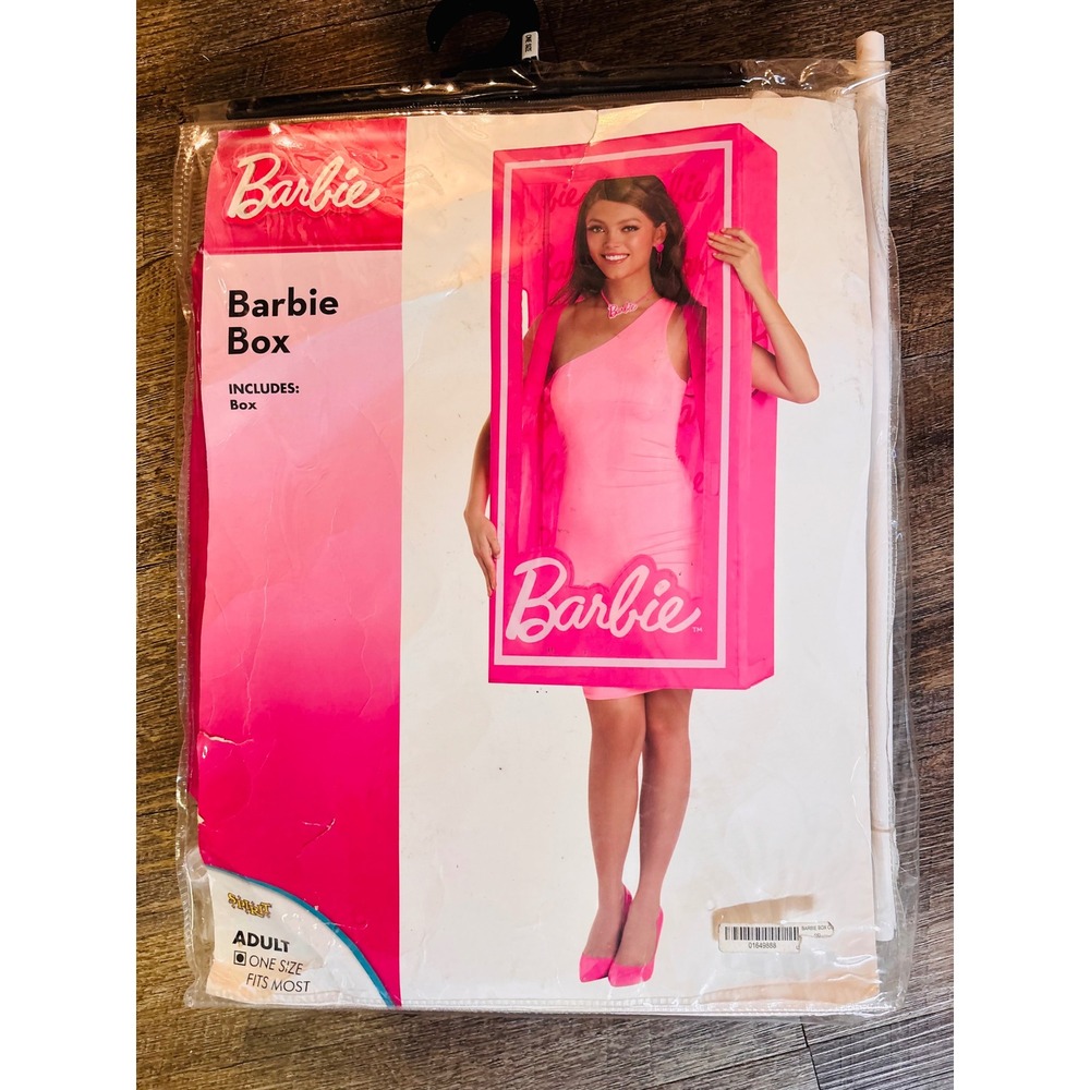 Barbie Box Costume Accessory Women OS Pink NEW Wearable Doll Box Halloween